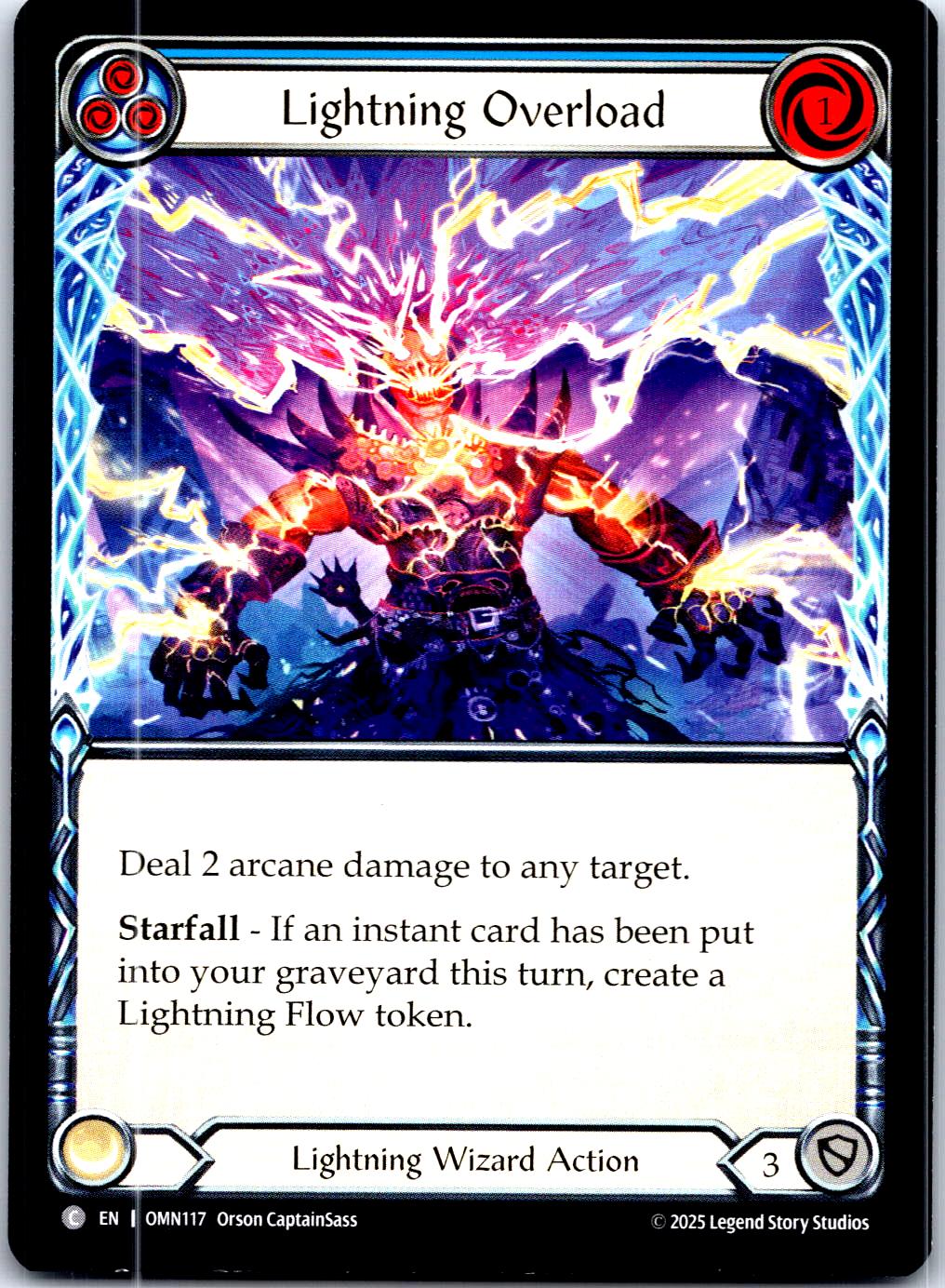 LIGHTNING OVERLOAD (BLUE) OMN117 C FLESH AND BLOOD MP