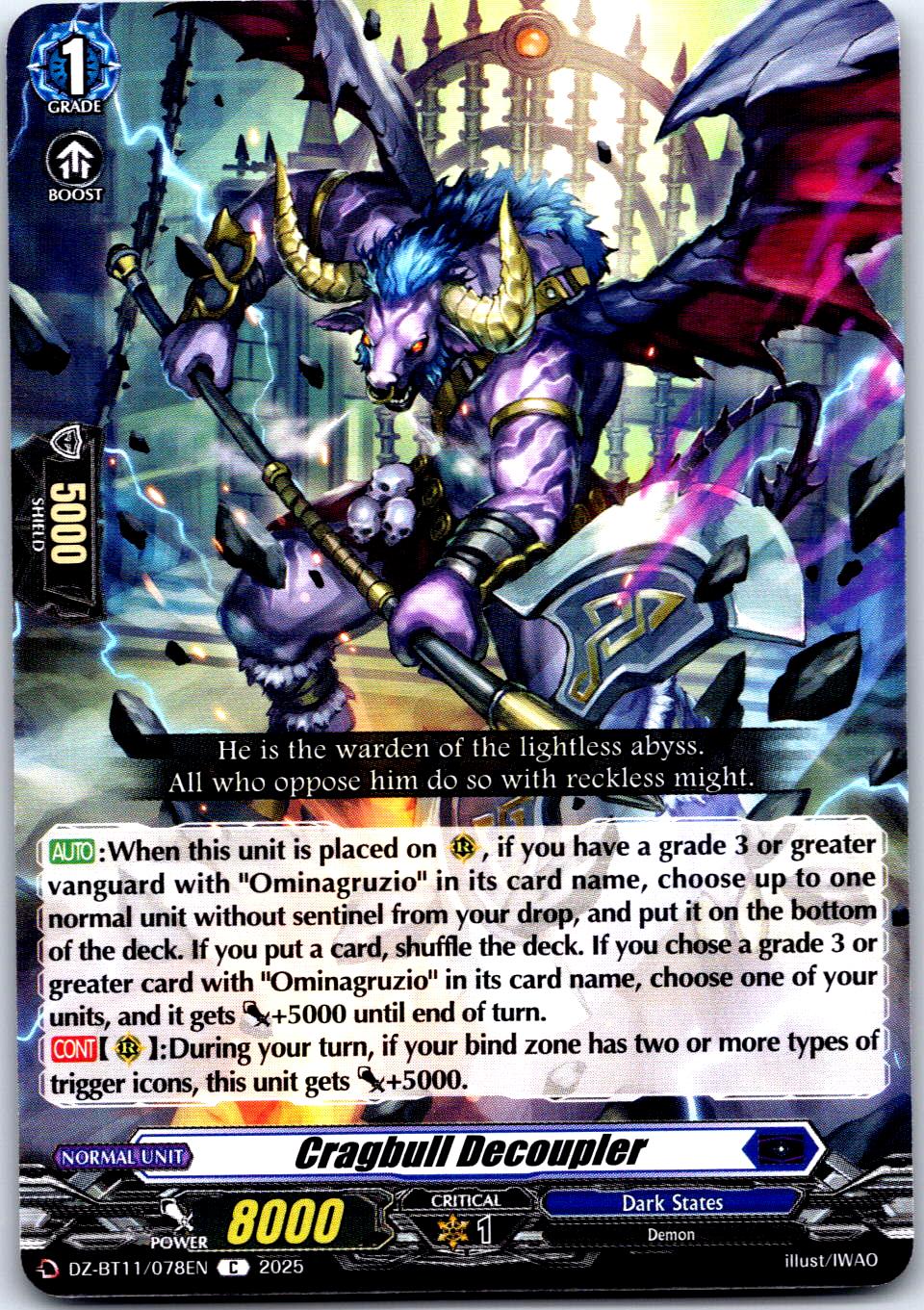 CRAGBULL DECOUPLER DZ-BT11/078EN C CARDFIGHT!! VANGUARD MP