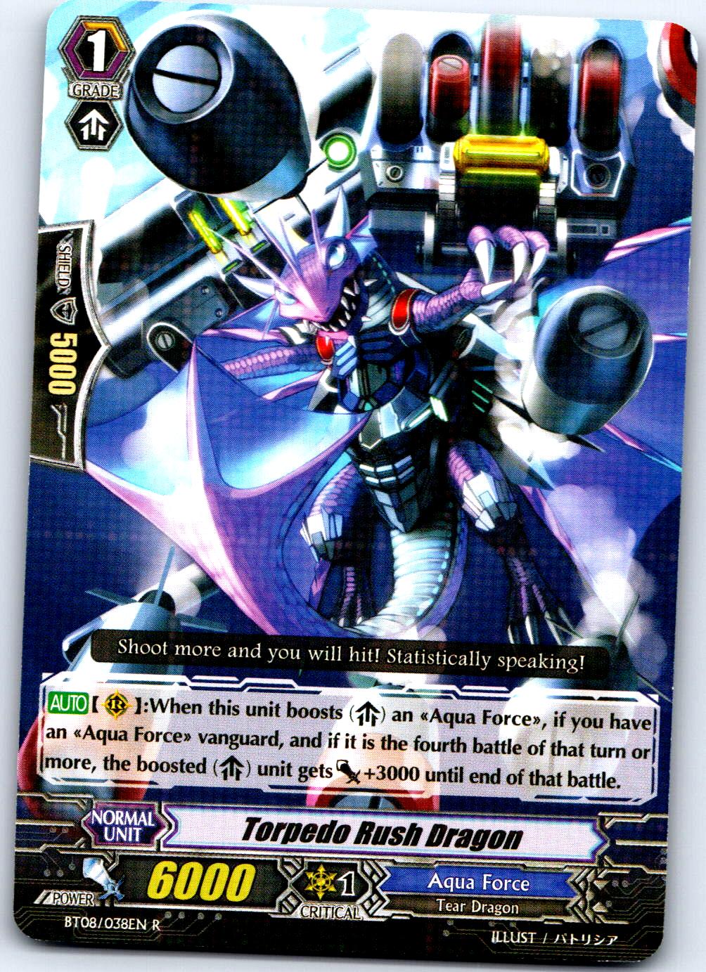 TORPEDO RUSH DRAGON BT08/038EN R CARDFIGHT!! VANGUARD MP
