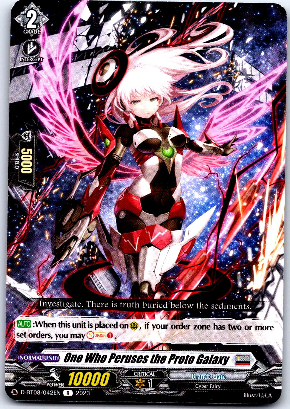 ONE WHO PERUSES THE PROTO GALAXY D-BT08/042EN R CARDFIGHT!! VANGUARD MP