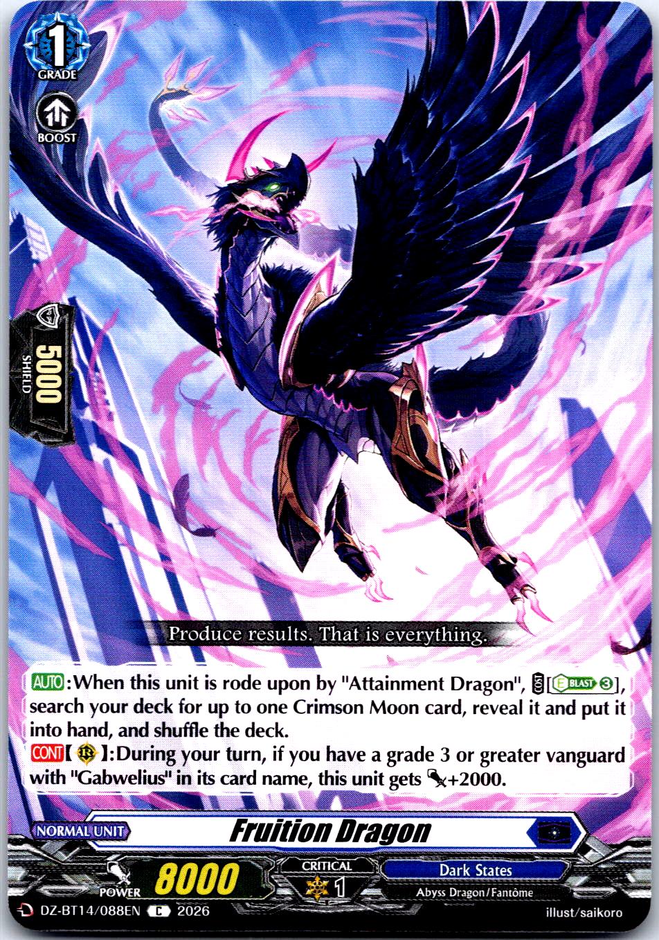 FRUITION DRAGON DZ-BT14/088EN C CARDFIGHT!! VANGUARD MP