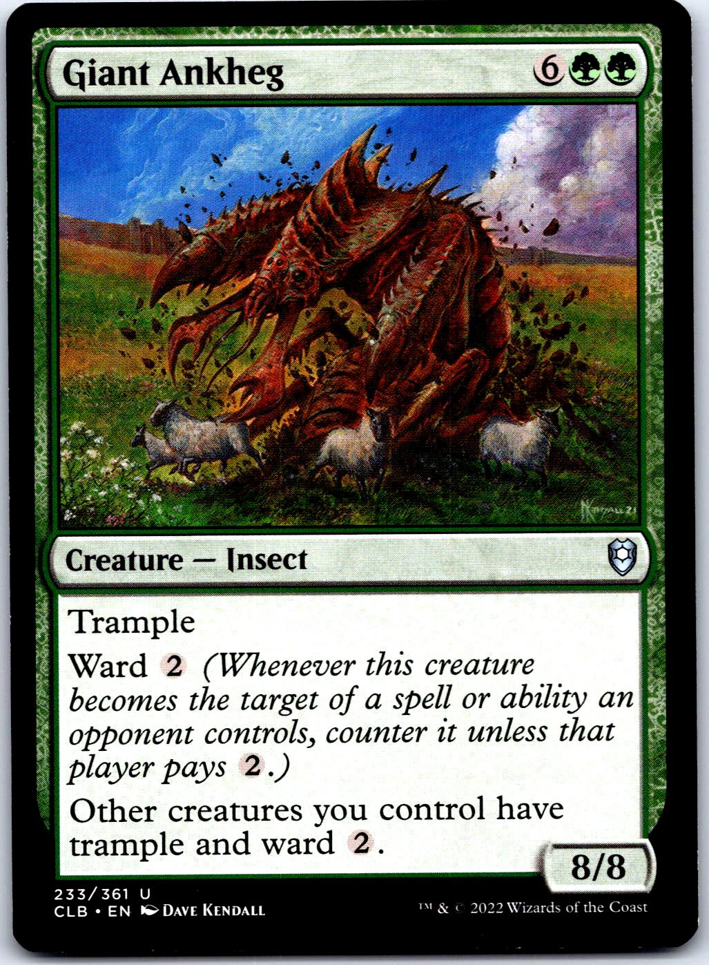 GIANT ANKHEG 233 UC MAGIC: THE GATHERING MP