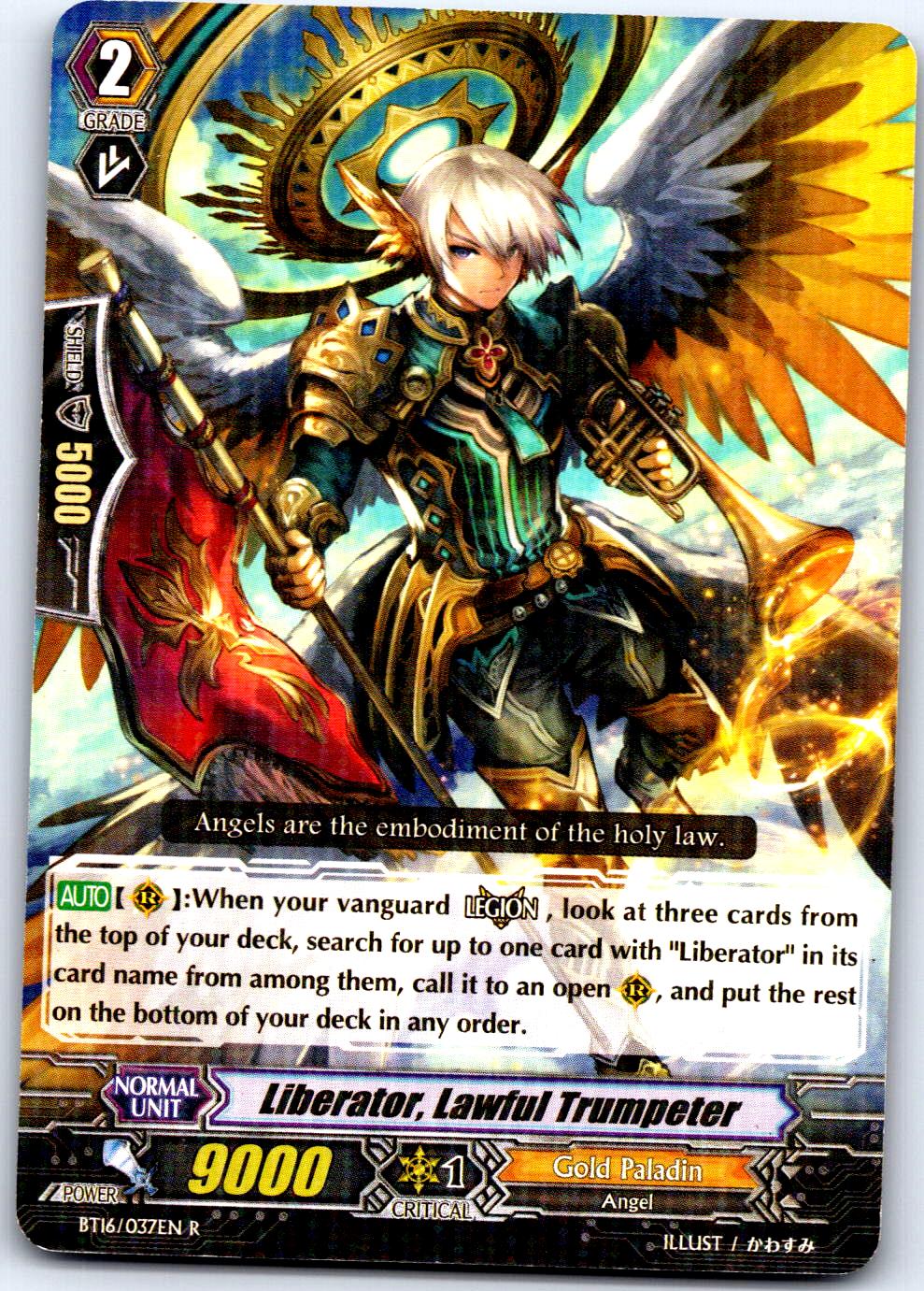 LIBERATOR, LAWFUL TRUMPETER BT16/037EN R CARDFIGHT!! VANGUARD HP