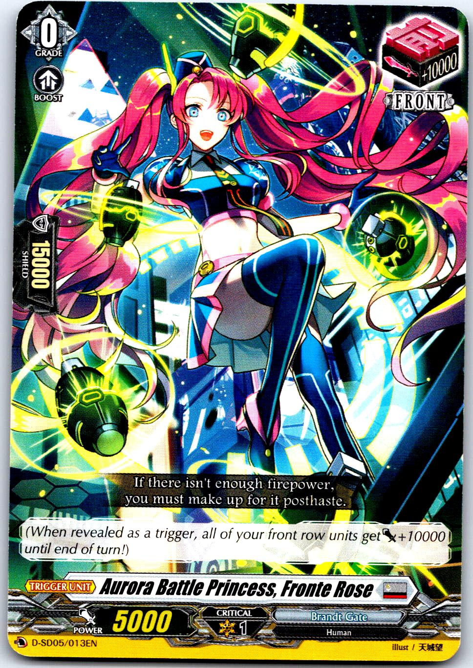AURORA BATTLE PRINCESS, FRONTE ROSE D-SD05/013EN CARDFIGHT!! VANGUARD NM