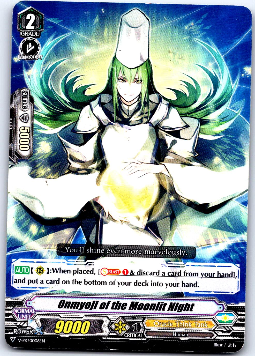 ONMYOJI OF THE MOONLIT NIGHT V-PR/0006EN P CARDFIGHT!! VANGUARD MP
