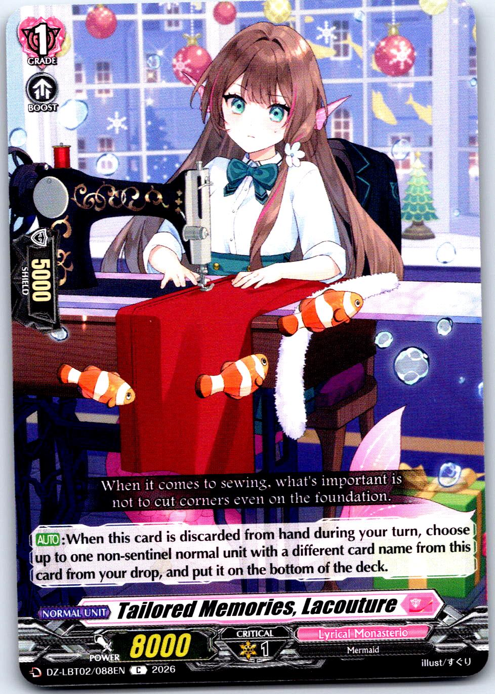 TAILORED MEMORIES, LACOUTURE DZ-LBT02/088EN C CARDFIGHT!! VANGUARD LP
