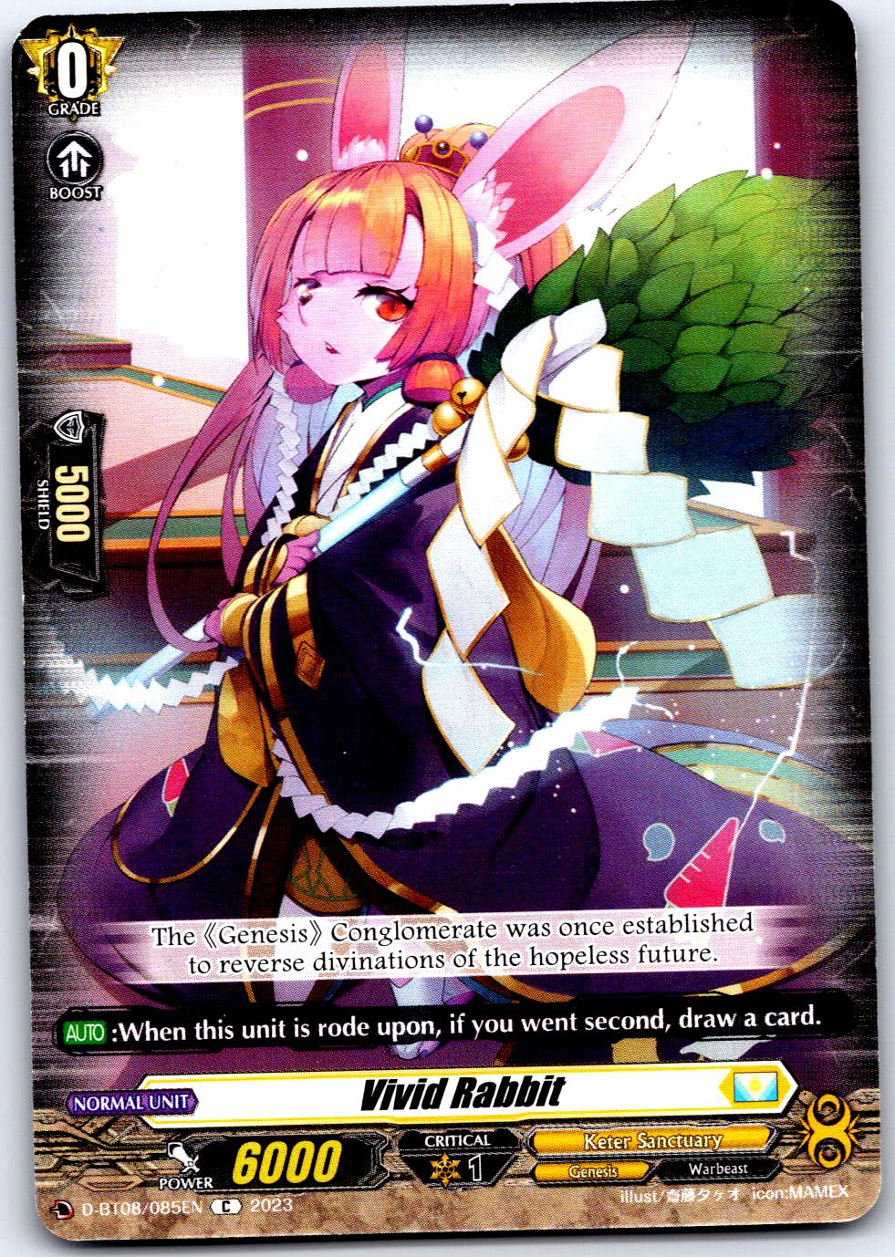VIVID RABBIT D-BT08/085EN C CARDFIGHT!! VANGUARD MP