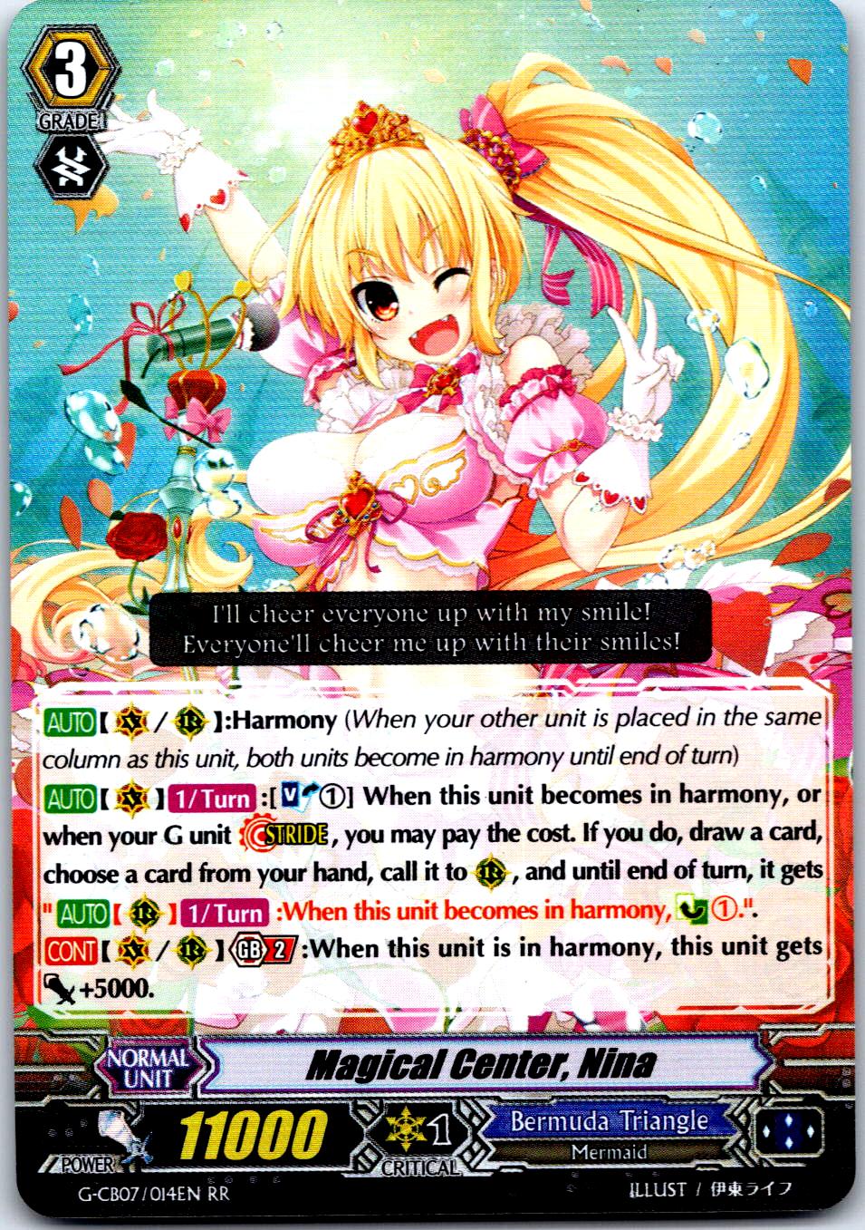 MAGICAL CENTER, NINA G-CB07/014EN RR CARDFIGHT!! VANGUARD MP