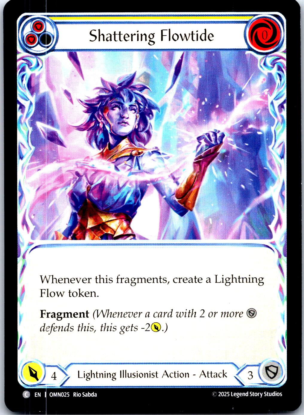 SHATTERING FLOWTIDE (YELLOW) OMN025 C FLESH AND BLOOD MP
