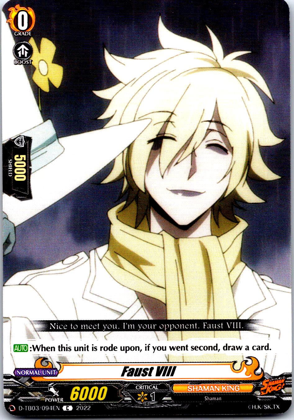 FAUST VIII D-TB03/094EN C CARDFIGHT!! VANGUARD MP