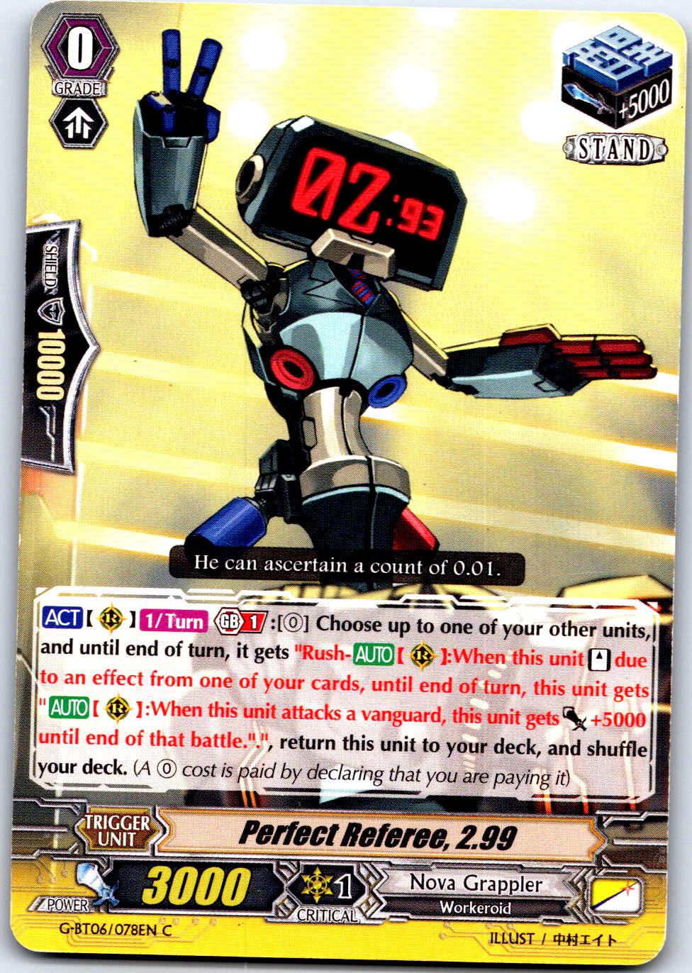 PERFECT REFEREE, 2.99 G-BT06/078EN C CARDFIGHT!! VANGUARD HP