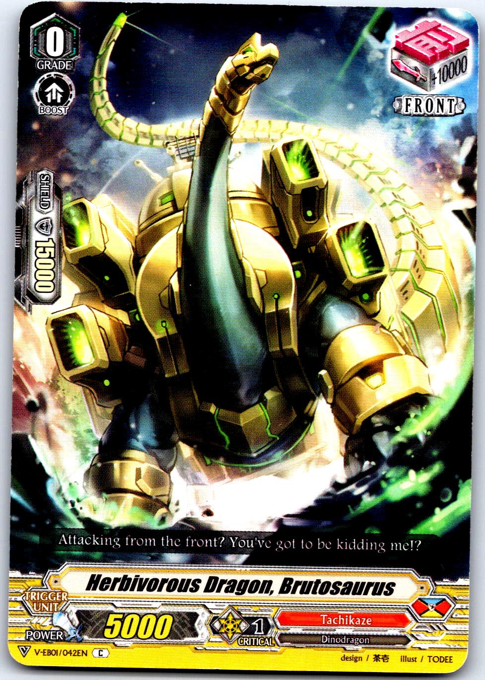 HERBIVOROUS DRAGON, BRUTOSAURUS V-EB01/042EN C CARDFIGHT!! VANGUARD MP