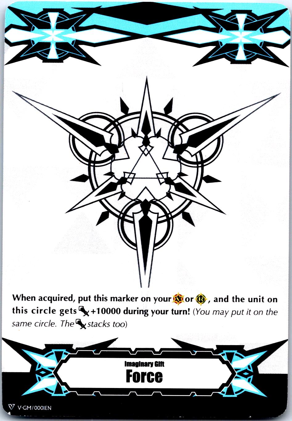 IMAGINARY GIFT [FORCE][FORCE II]  GIFT MARKER V-GM/0001EN  V-GM2/0001EN CFV MP