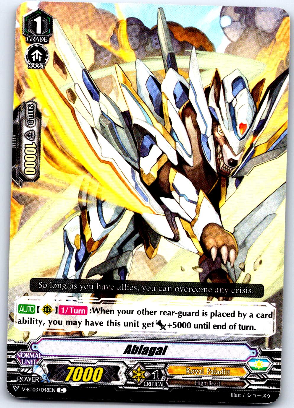 ABLAGAL V-BT03/048EN C CARDFIGHT!! VANGUARD MP