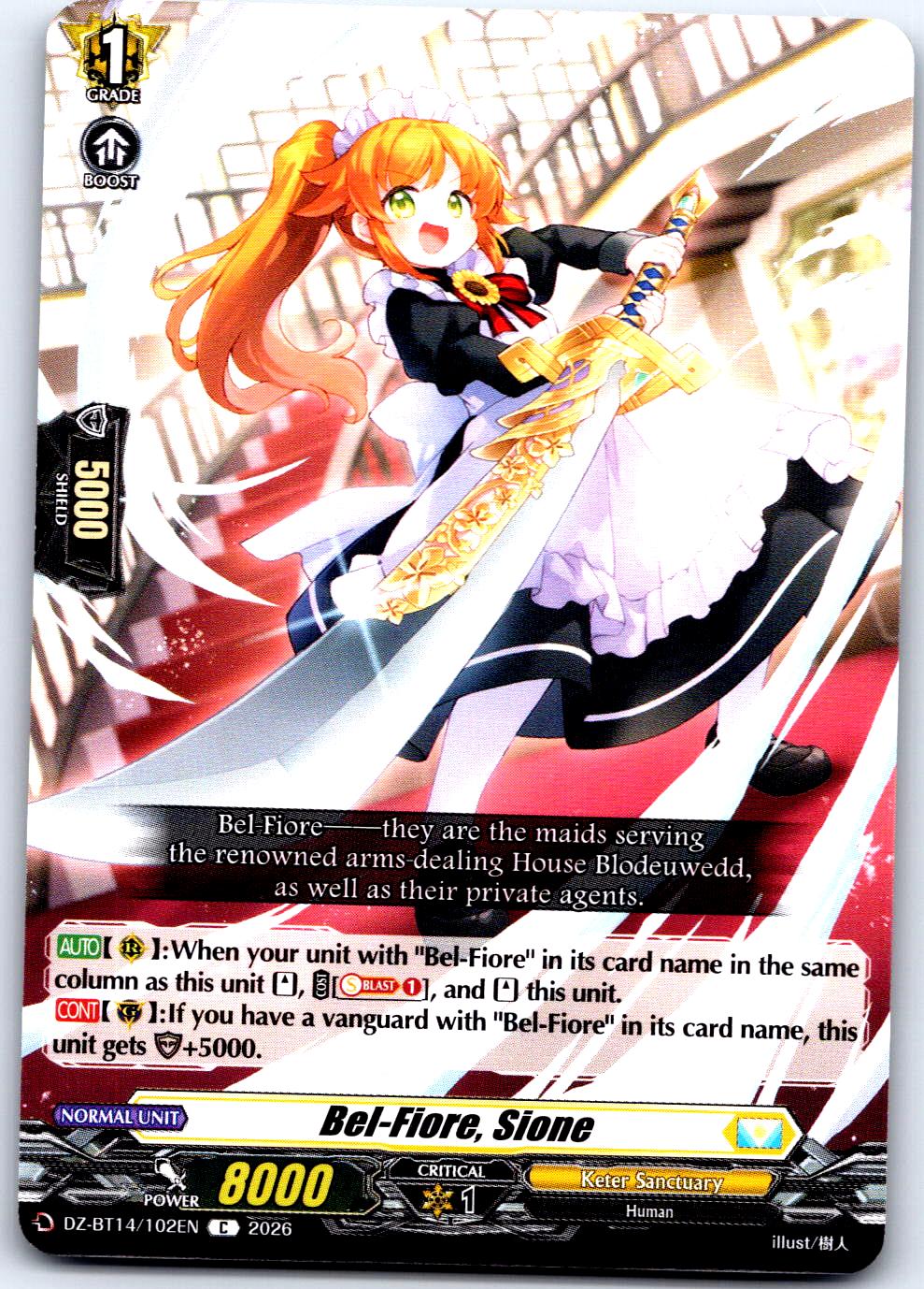 BEL-FIORE, SIONE DZ-BT14/102EN C CARDFIGHT!! VANGUARD LP