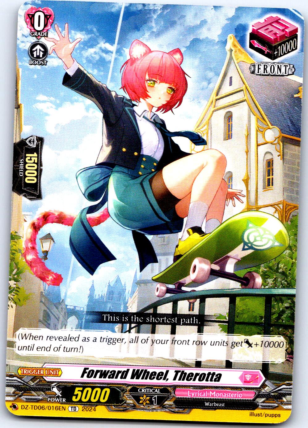 FORWARD WHEEL, THEROTTA DZ-TD06/016EN TRIAL DECK CARDFIGHT!! VANGUARD MP