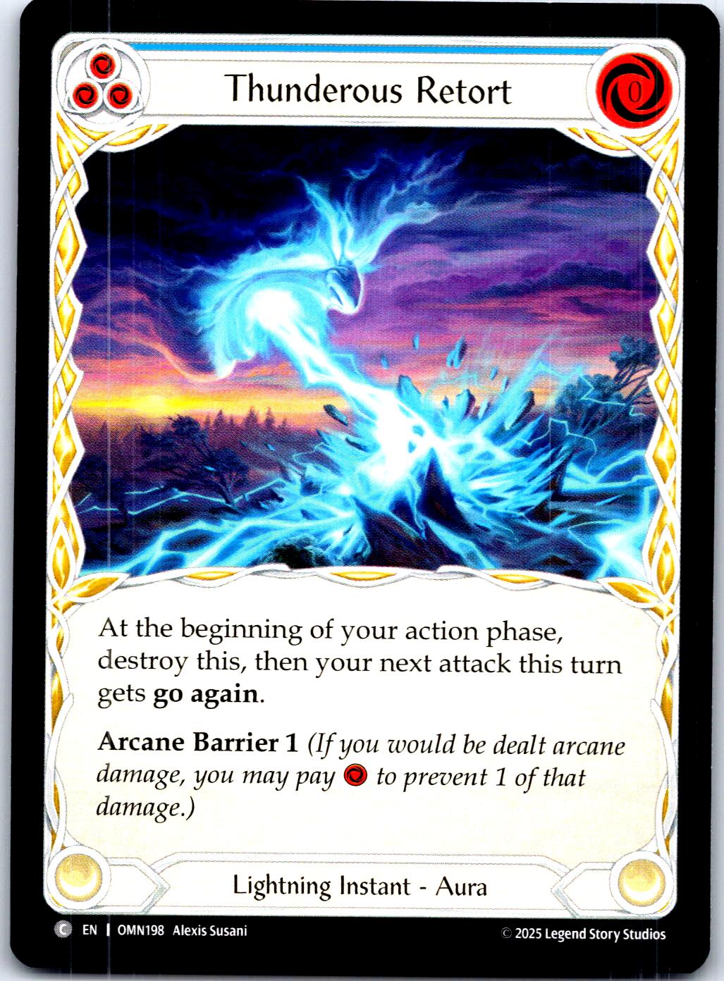 THUNDEROUS RETORT (BLUE) OMN198 C FLESH AND BLOOD MP
