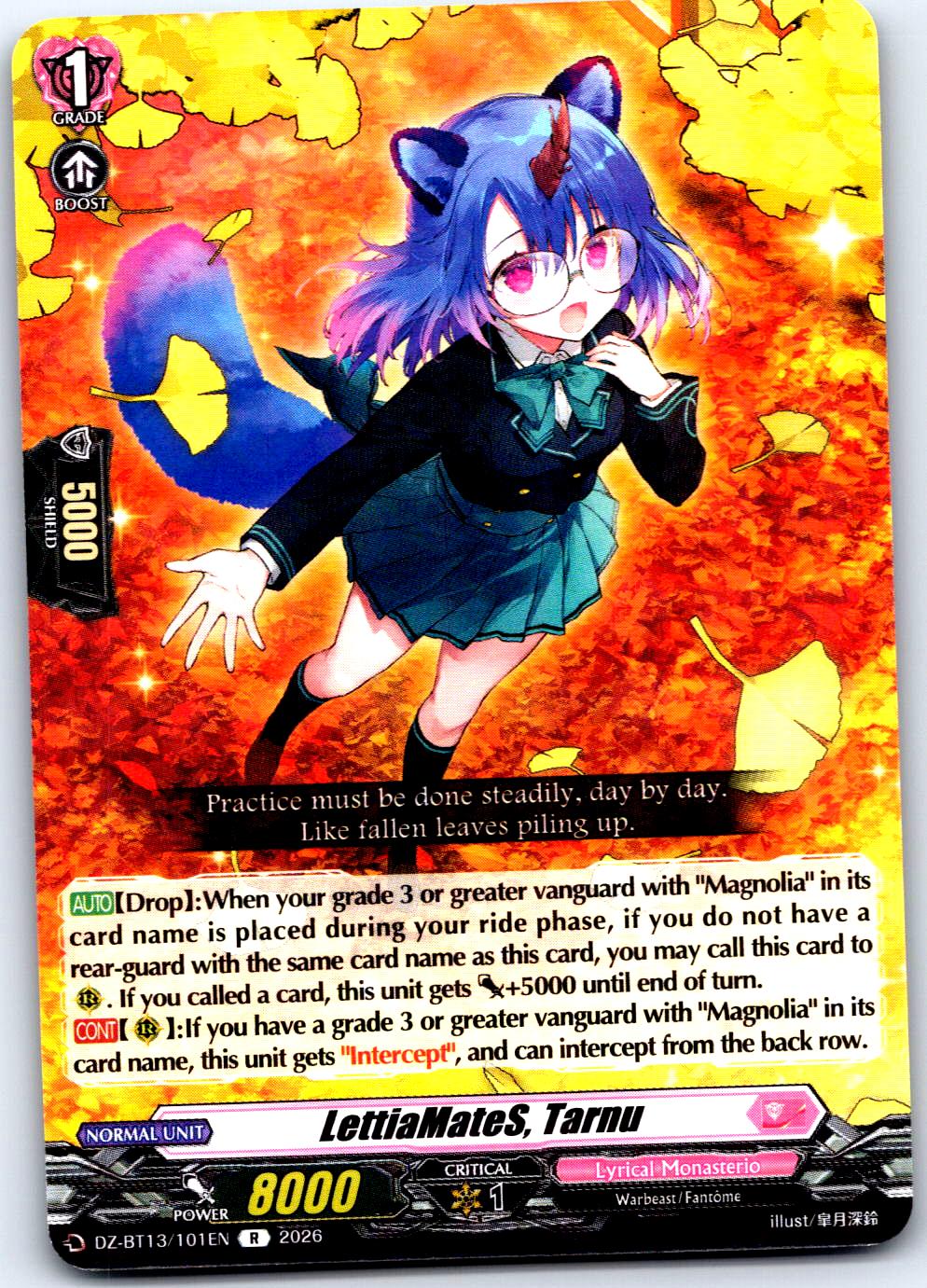 LETTIAMATES, TARNU DZ-BT13/101EN R CARDFIGHT!! VANGUARD MP