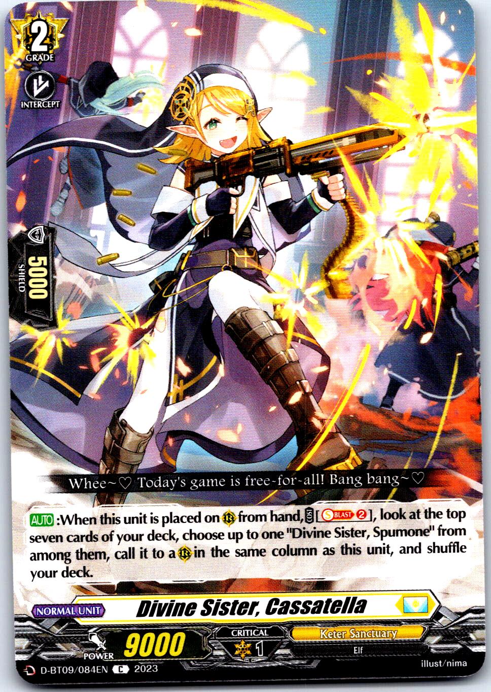 DIVINE SISTER, CASSATELLA D-BT09/084EN C CARDFIGHT!! VANGUARD MP