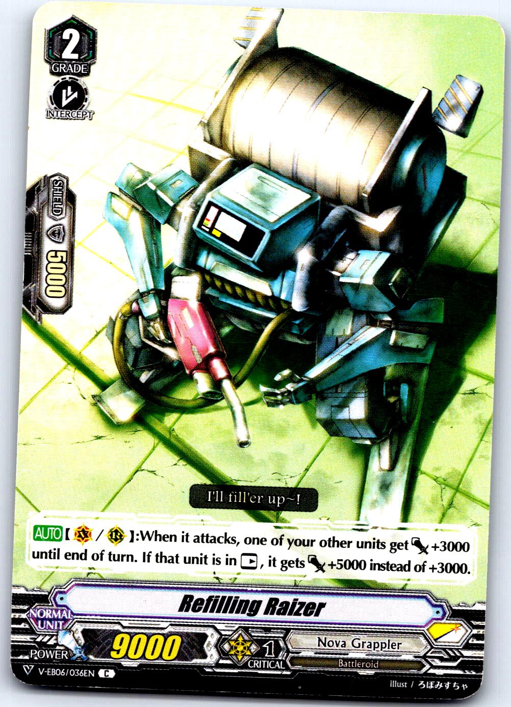 REFILLING RAIZER V-EB06/036EN C CARDFIGHT!! VANGUARD MP