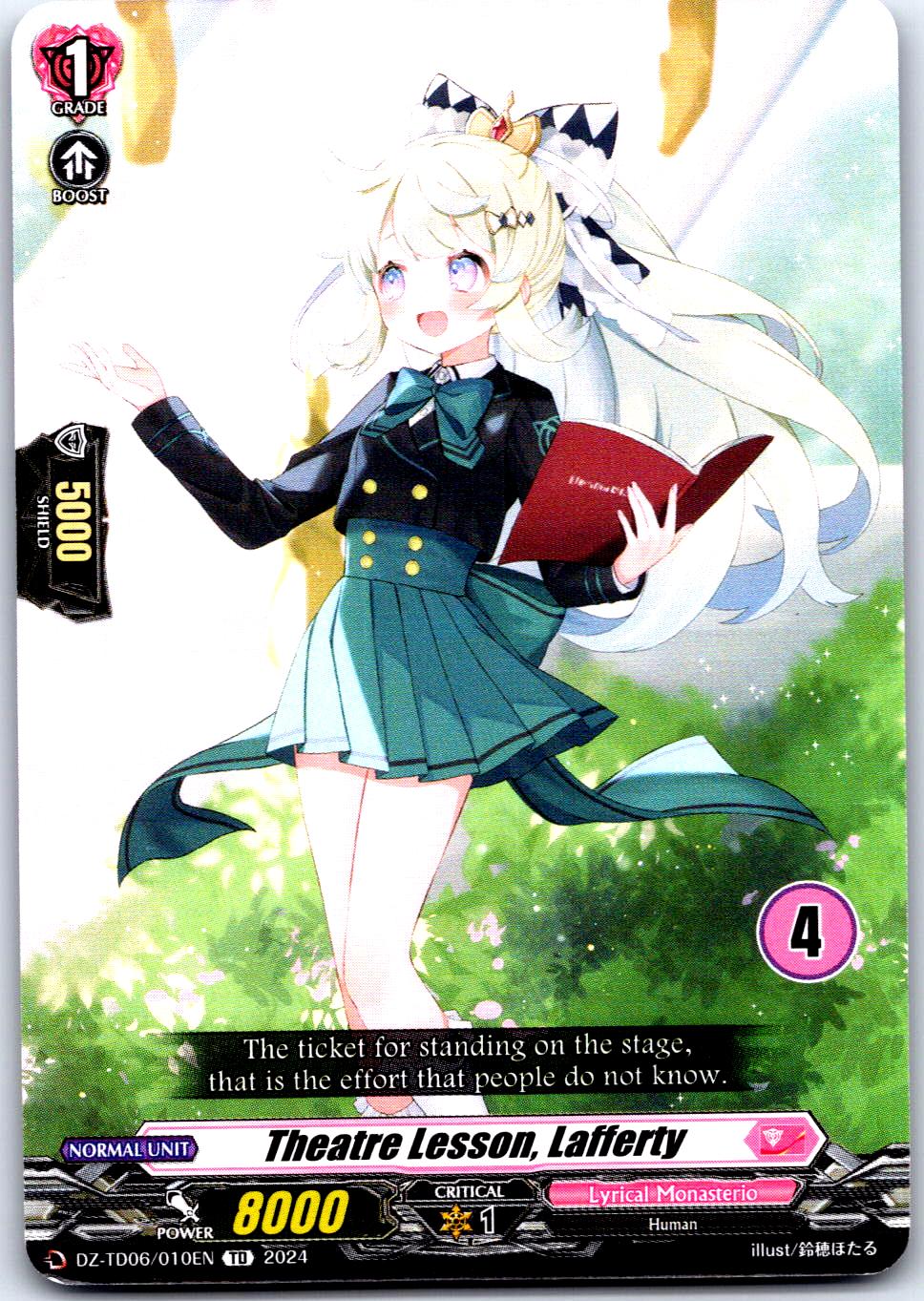 THEATRE LESSON, LAFFERTY (4) DZ-TD06/010EN TRIAL DECK CARDFIGHT!! VANGUARD MP