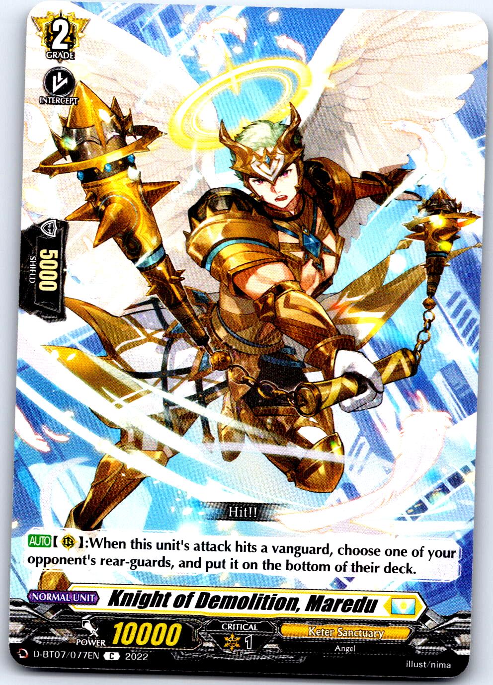 KNIGHT OF DEMOLITION, MAREDU D-BT07/077EN C CARDFIGHT!! VANGUARD MP