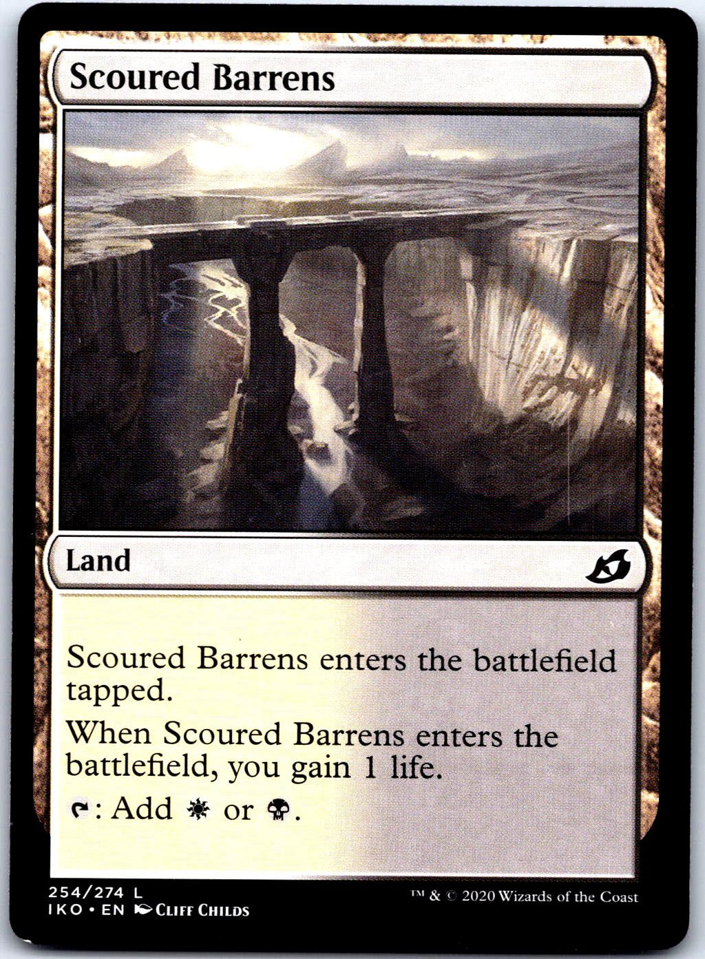 SCOURED BARRENS 254 LAND MAGIC: THE GATHERING MP