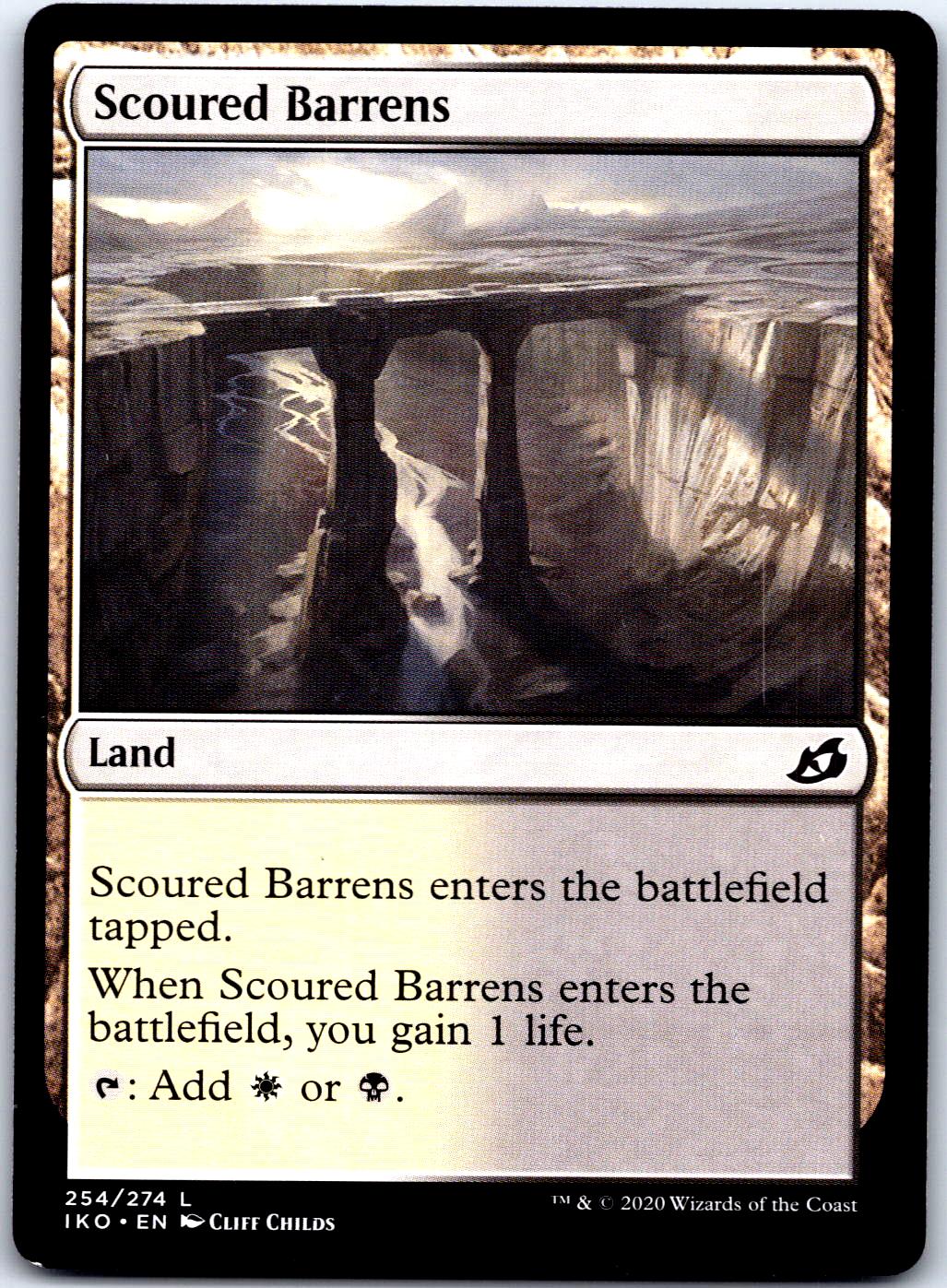 SCOURED BARRENS 254 LAND MAGIC: THE GATHERING MP