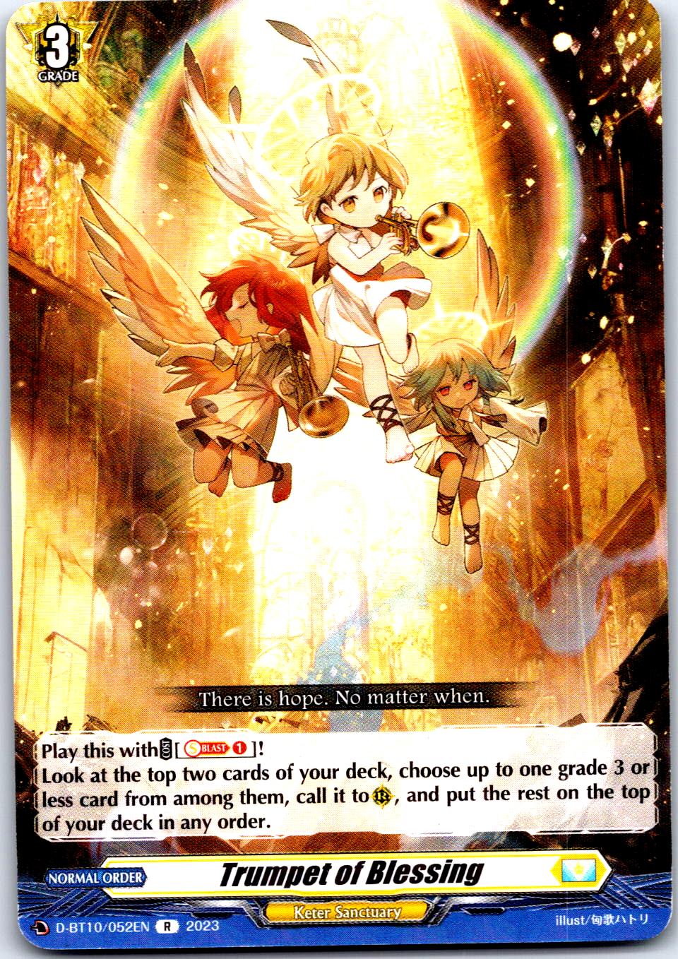 TRUMPET OF BLESSING D-BT10/052EN R CARDFIGHT!! VANGUARD MP
