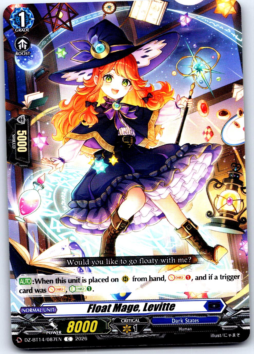 FLOAT MAGE, LEVITTE DZ-BT14/087EN C CARDFIGHT!! VANGUARD MP