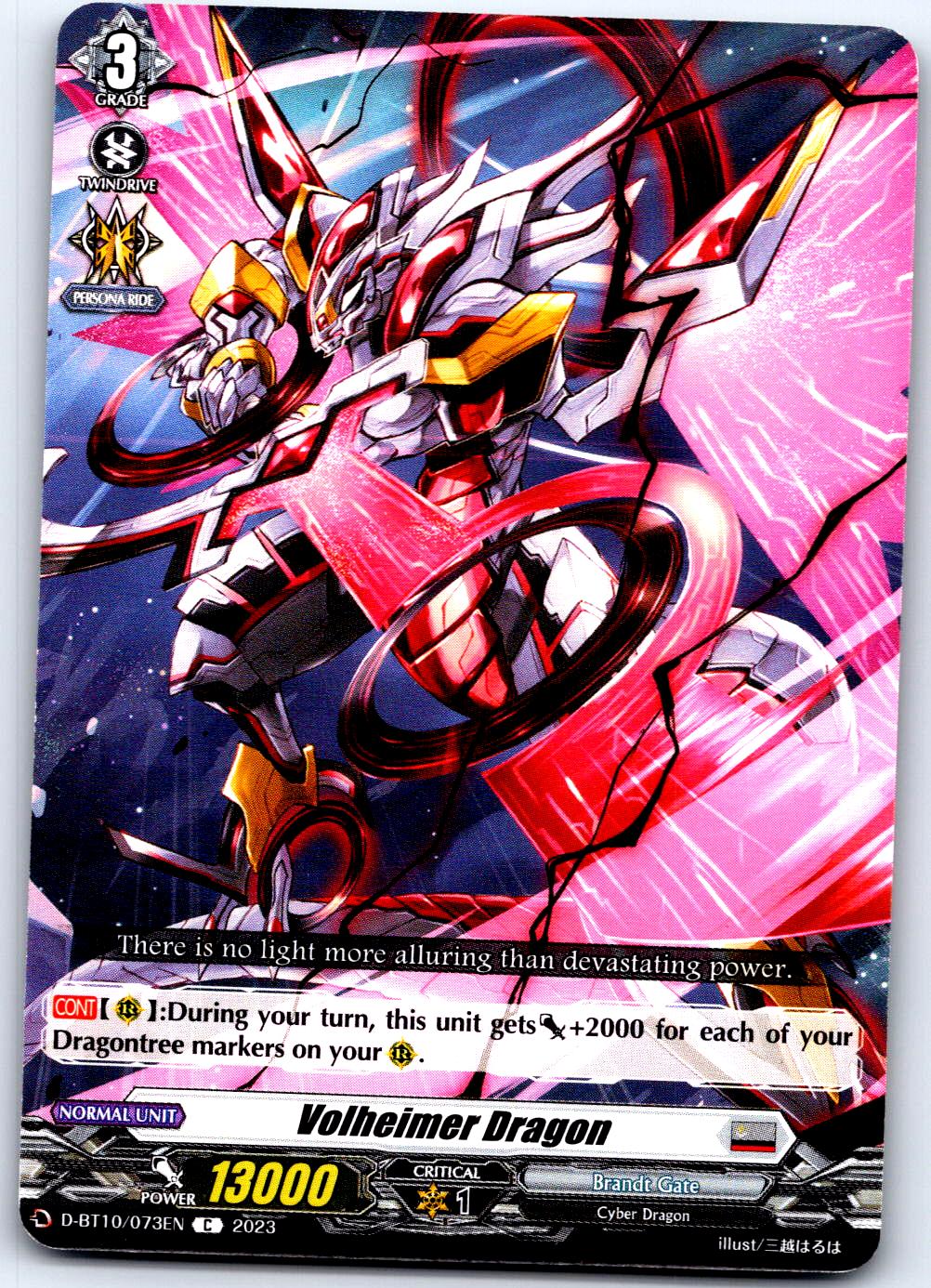VOLHEIMER DRAGON D-BT10/073EN C CARDFIGHT!! VANGUARD MP