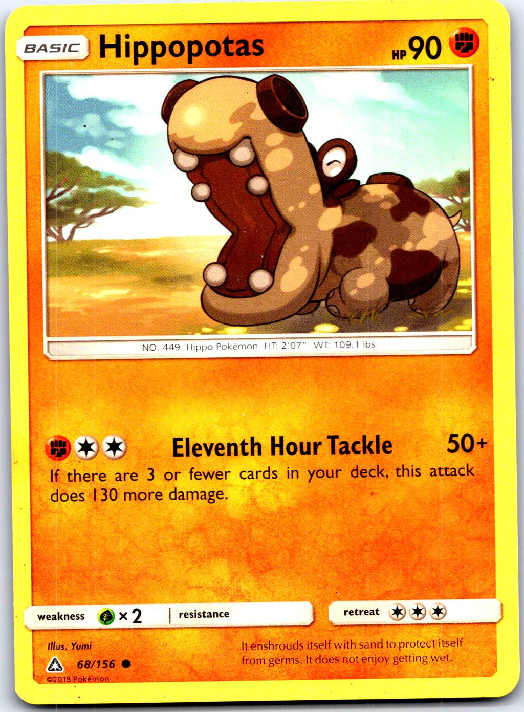 HIPPOPOTAS 68/156 C POKEMON MP