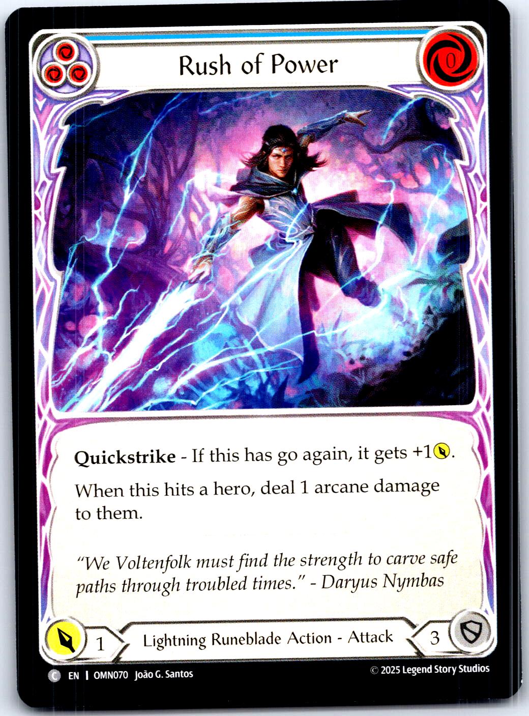 RUSH OF POWER (BLUE) OMN070 C FLESH AND BLOOD MP