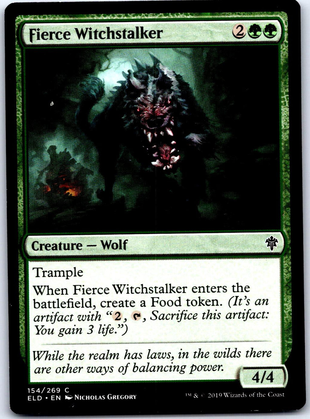FIERCE WITCHSTALKER 154 C MAGIC: THE GATHERING MP