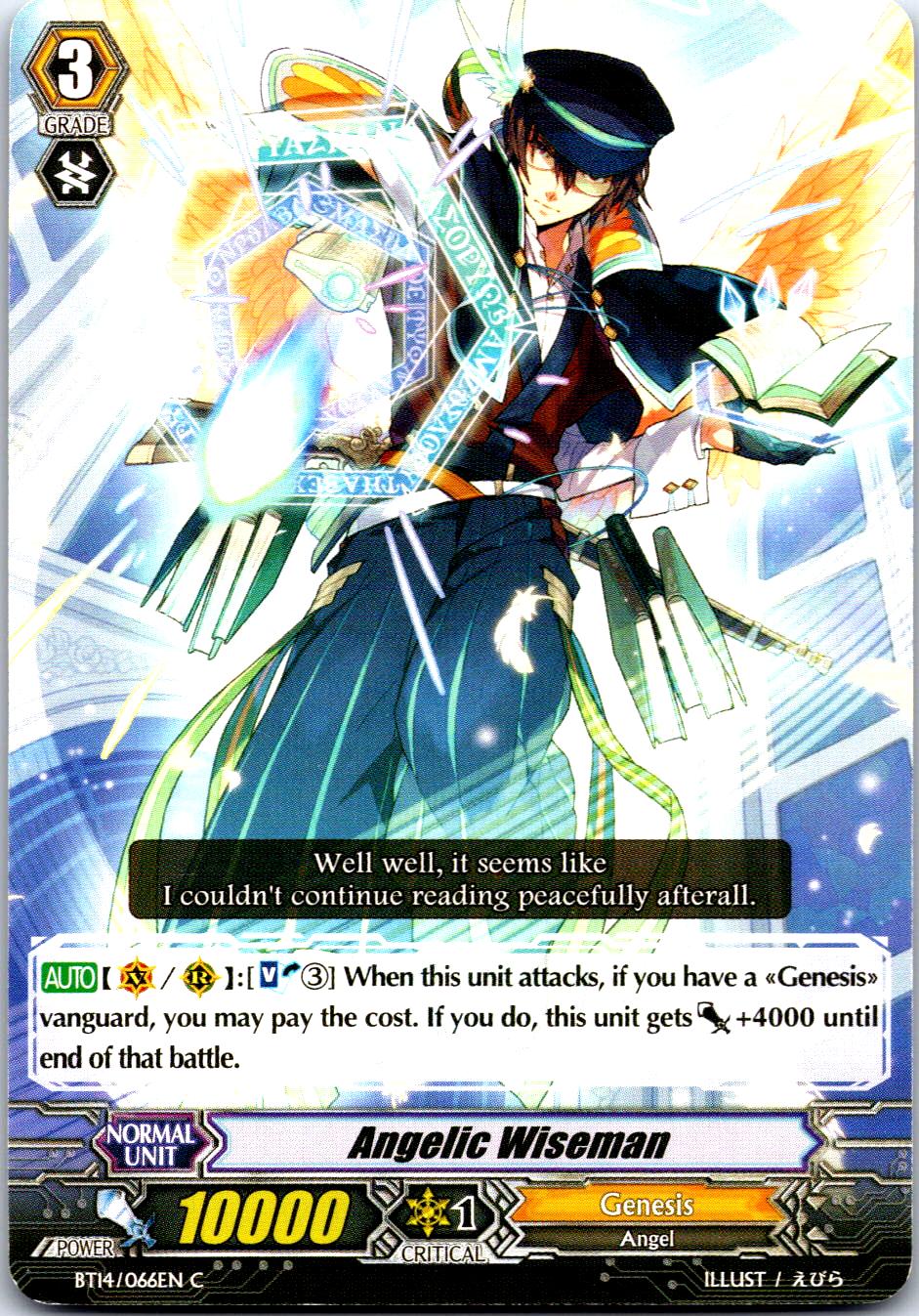 ANGELIC WISEMAN BT14/066EN C CARDFIGHT!! VANGUARD MP